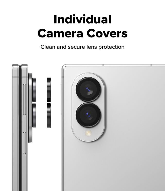 Комплект защитных стекол на камеру Ringke Camera Frame для Samsung Galaxy Fold 8 (8800380460577) - Black: фото 7 из 19