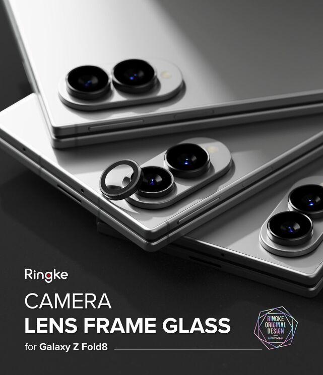 Комплект защитных стекол на камеру Ringke Camera Frame для Samsung Galaxy Fold 8 (8800380460577) - Black: фото 5 из 19