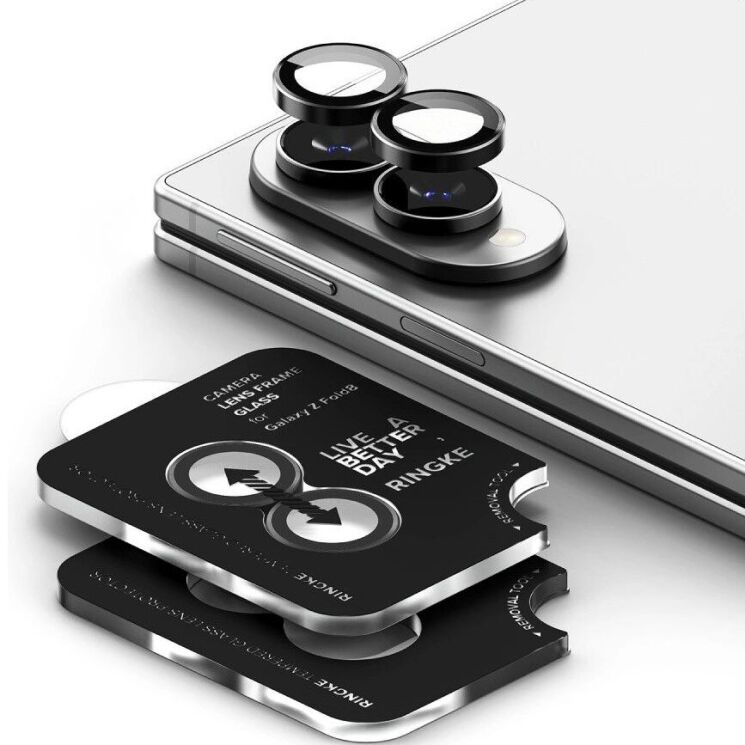 Комплект защитных стекол на камеру Ringke Camera Frame для Samsung Galaxy Fold 8 (8800380460577) - Black: фото 3 из 19