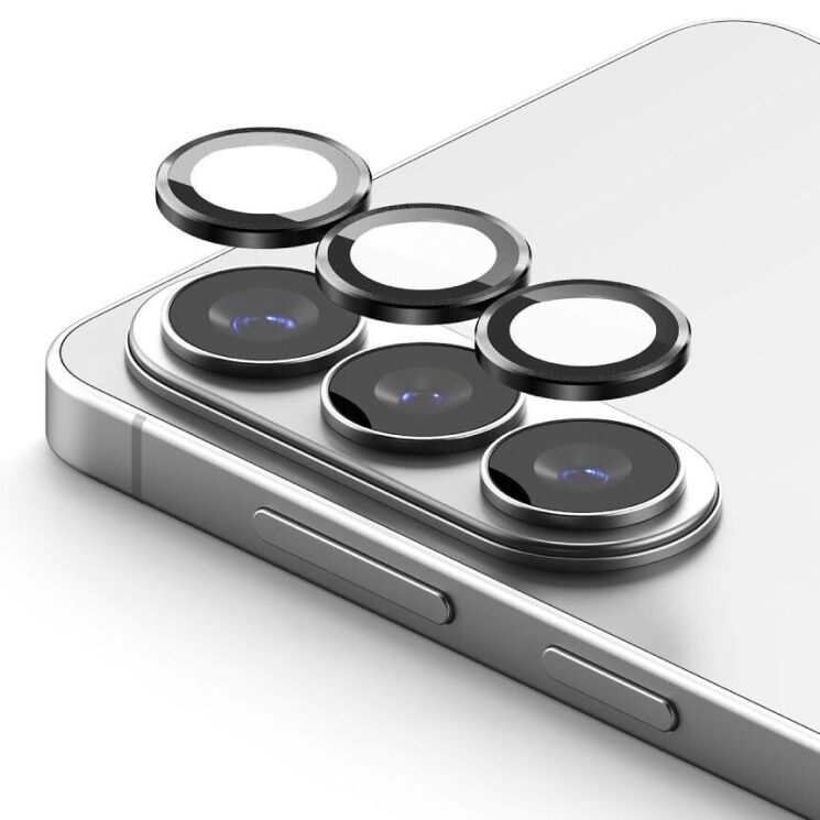 Комплект защитных стекол Ringke Camera Lens Frame Glass для Samsung Galaxy S26 Plus (S947) / Galaxy S26 (S942) 8800328815407 - Black: фото 2 из 16