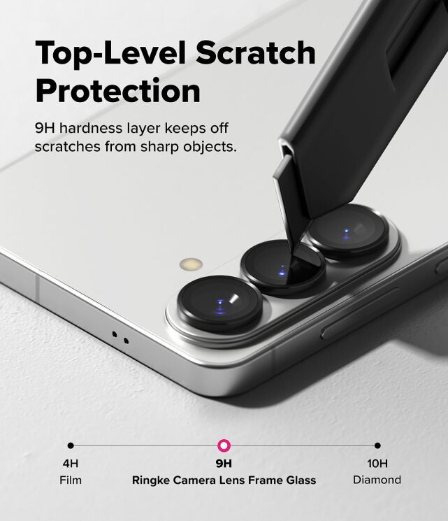 Комплект защитных стекол Ringke Camera Lens Frame Glass для Samsung Galaxy S26 Plus (S947) / Galaxy S26 (S942) 8800328815407 - Black: фото 10 из 16