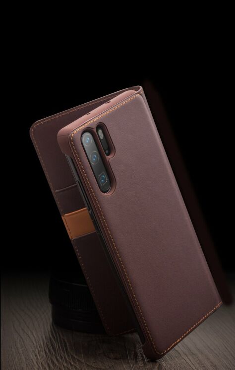 Кожаный чехол QIALINO Classic Case для Huawei P30 Pro - Coffee: фото 8 из 9