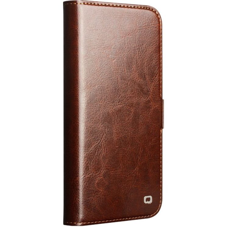 Шкіряний чохол QIALINO Classic Case для iPhone 18 Pro - Brown (423650Z) Шкіряний чохол QIALINO Classic Case для iPhone 18 Pro - Brown: фото 4 з 13