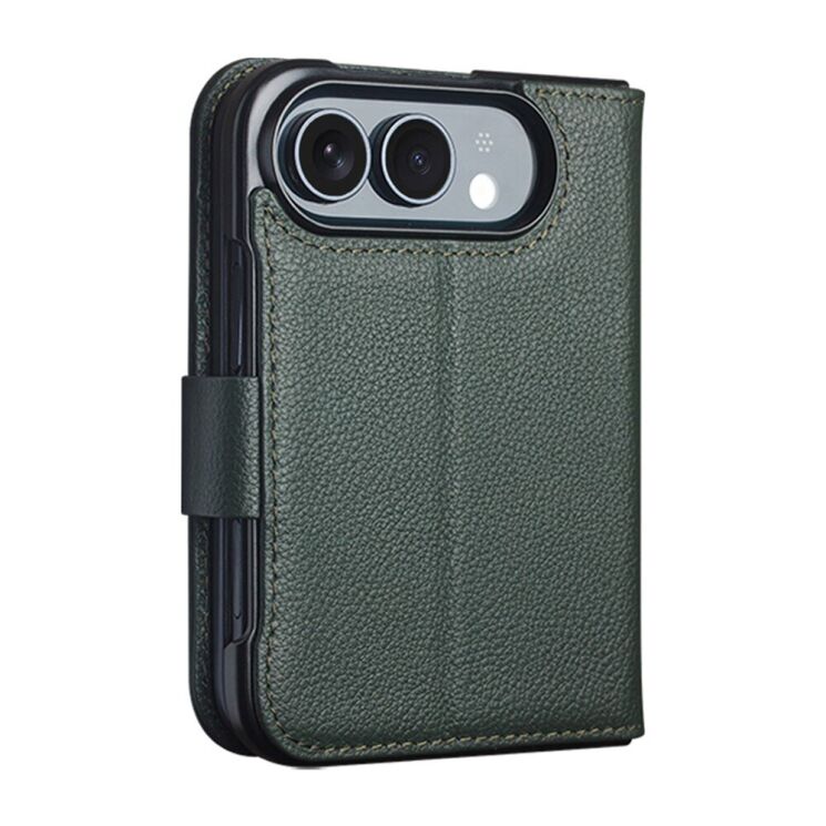 Шкіряний чохол QIALINO Wallet Case (FF) для iPhone Duo - Dark Green (435022DG) Шкіряний чохол QIALINO Wallet Case (FF) для iPhone Duo - Dark Green: фото 4 з 11
