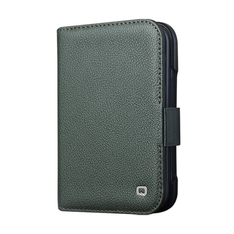 Шкіряний чохол QIALINO Wallet Case (FF) для iPhone Duo - Dark Green (435022DG) Шкіряний чохол QIALINO Wallet Case (FF) для iPhone Duo - Dark Green: фото 5 з 11