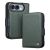 Шкіряний чохол QIALINO Wallet Case (FF) для iPhone Duo - Dark Green: фото 1 з 11