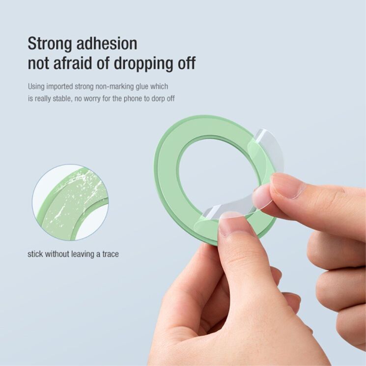 Магнитное кольцо NILLKIN SnapHold Magnetic Sticker - Black: фото 11 из 15