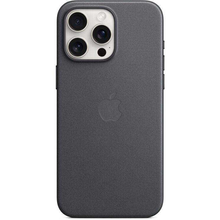 Оригинальный чехол FineWoven MagSafe для Apple iPhone 15 Pro Max (MT4V3) - Black: фото 2 из 10