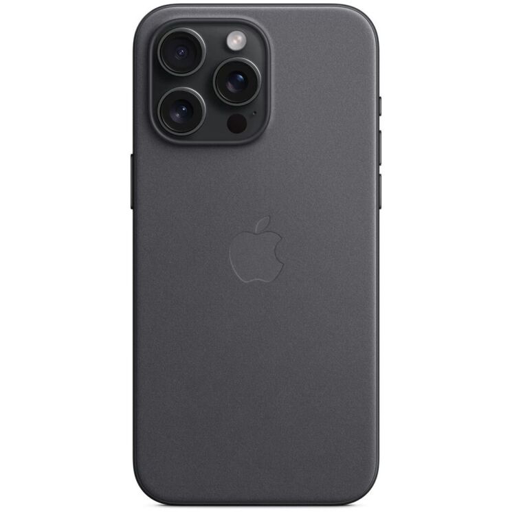 Оригинальный чехол FineWoven MagSafe для Apple iPhone 15 Pro Max (MT4V3) - Black: фото 1 из 10