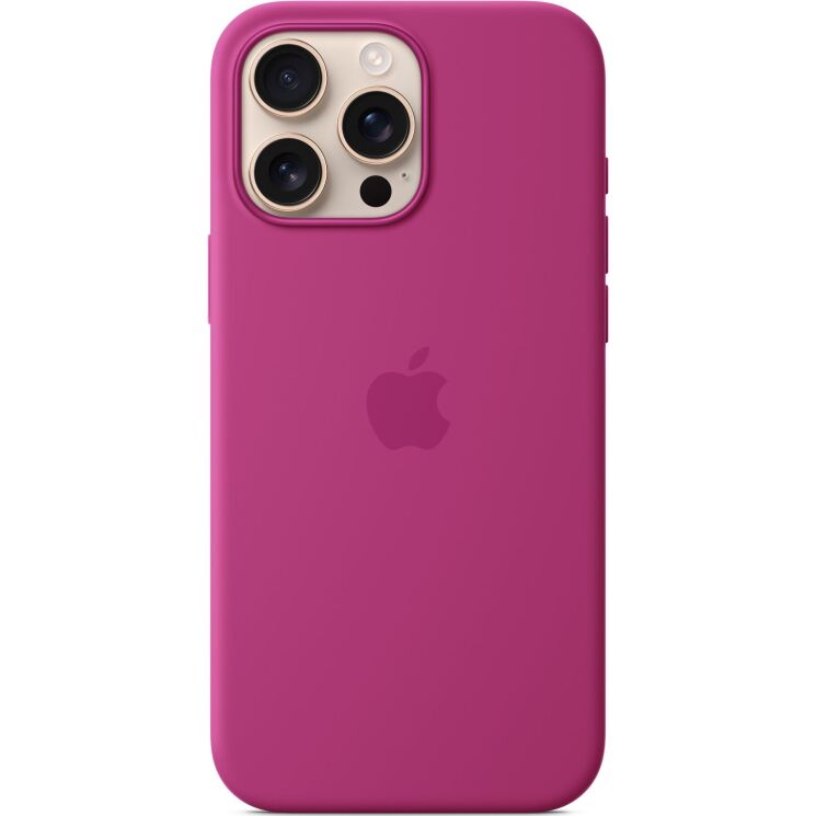 Оригинальный чехол Silicone Case with MagSafe для Apple iPhone 16 Pro Max (MYYX3) - Fuchsia: фото 4 из 4
