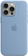 Оригінальний чохол Silicone Case with MagSafe для iPhone 15 Pro Max (MT1Y3) - Winter Blue: фото 1 з 4