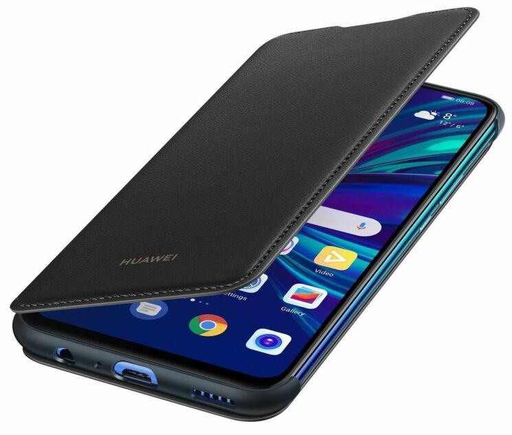 Оригинальный чехол Wallet Cover для Huawei P Smart (2019) - Black: фото 1 из 5