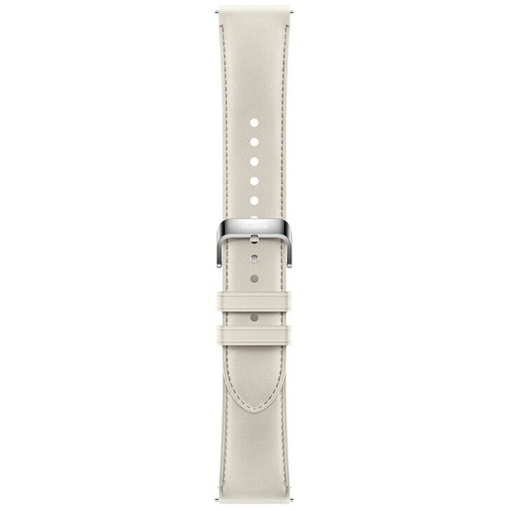 Оригинальный ремешок Leather Strap для Xiaomi Watch 2 (BHR8038GL) - White: фото 3 из 3