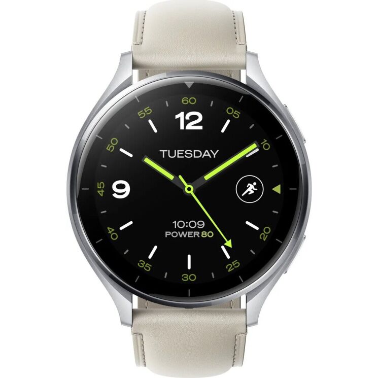 Оригинальный ремешок Leather Strap для Xiaomi Watch 2 (BHR8038GL) - White: фото 2 из 3