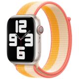 Оригінальний ремінець Sport Loop для Apple Watch 42 (Series 10/11/12) / 41 / 40 / SE 40 / 38 (ML2N3) - Maize-White: фото 1 з 3