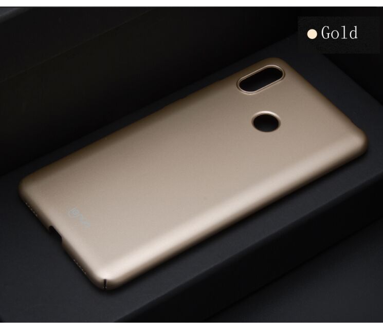 Пластиковий чохол LENUO Silky Touch для Xiaomi Mi Max 3 - Gold: фото 6 з 16
