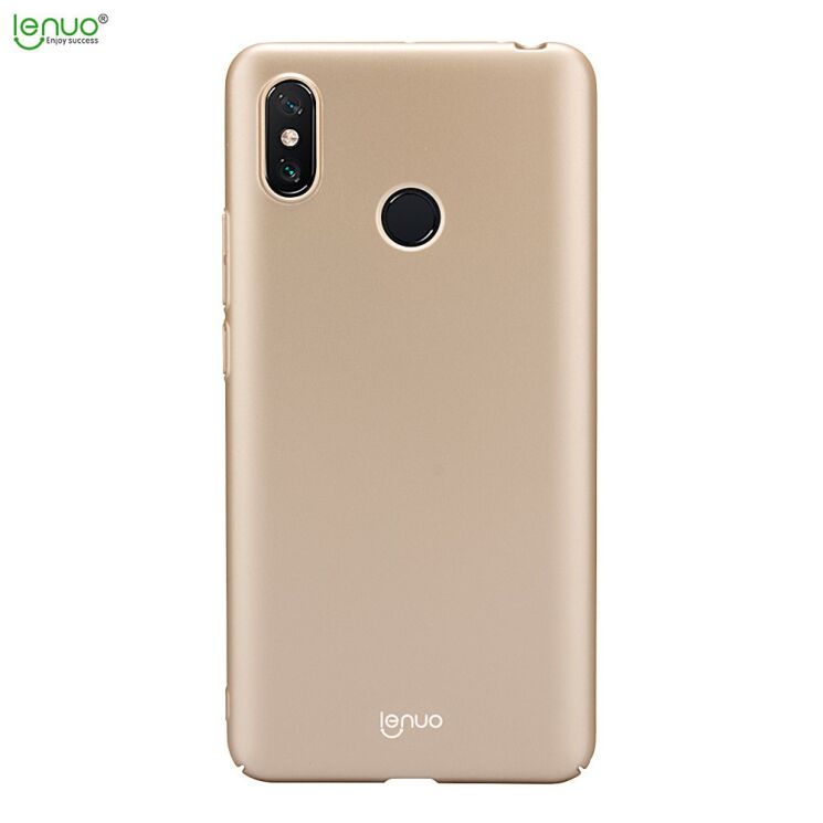Пластиковий чохол LENUO Silky Touch для Xiaomi Mi Max 3 - Gold: фото 3 з 16