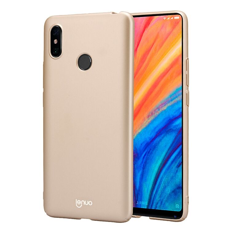 Пластиковий чохол LENUO Silky Touch для Xiaomi Mi Max 3 - Gold: фото 1 з 16