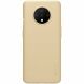 Пластиковый чехол NILLKIN Frosted Shield для OnePlus 7T - Gold (239624F). Фото 2 из 7