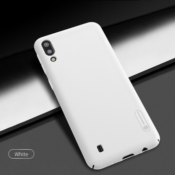 Пластиковый чехол NILLKIN Frosted Shield для Samsung Galaxy M10 (M105) - White: фото 4 из 17