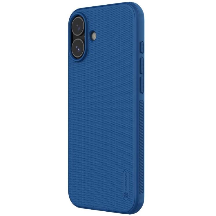 Пластиковый чехол NILLKIN Frosted Shield Pro для Apple iPhone 16 - Blue: фото 2 из 18