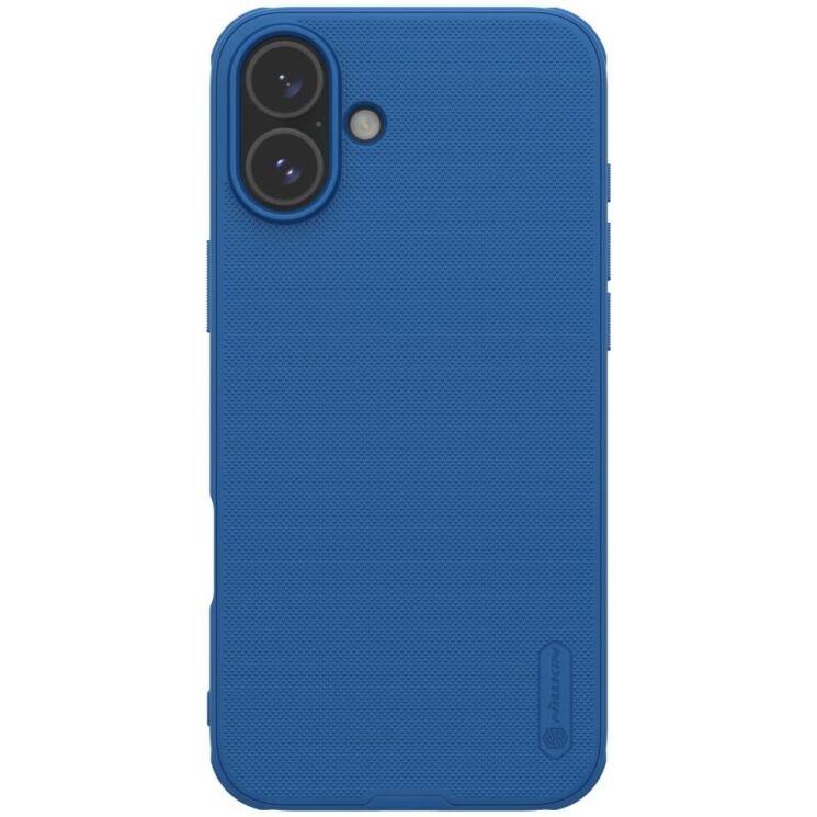 Пластиковый чехол NILLKIN Frosted Shield Pro для Apple iPhone 16 - Blue: фото 1 из 18