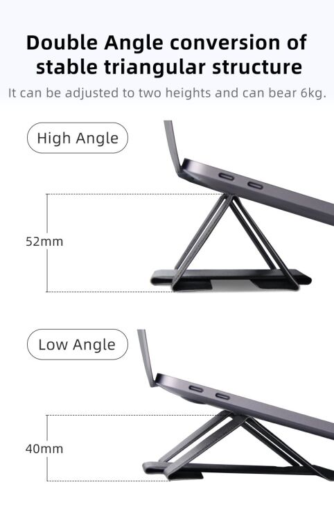 Подставка для ноутбука Reframe Fold Laptop Stand - Dark Grey: фото 6 из 12
