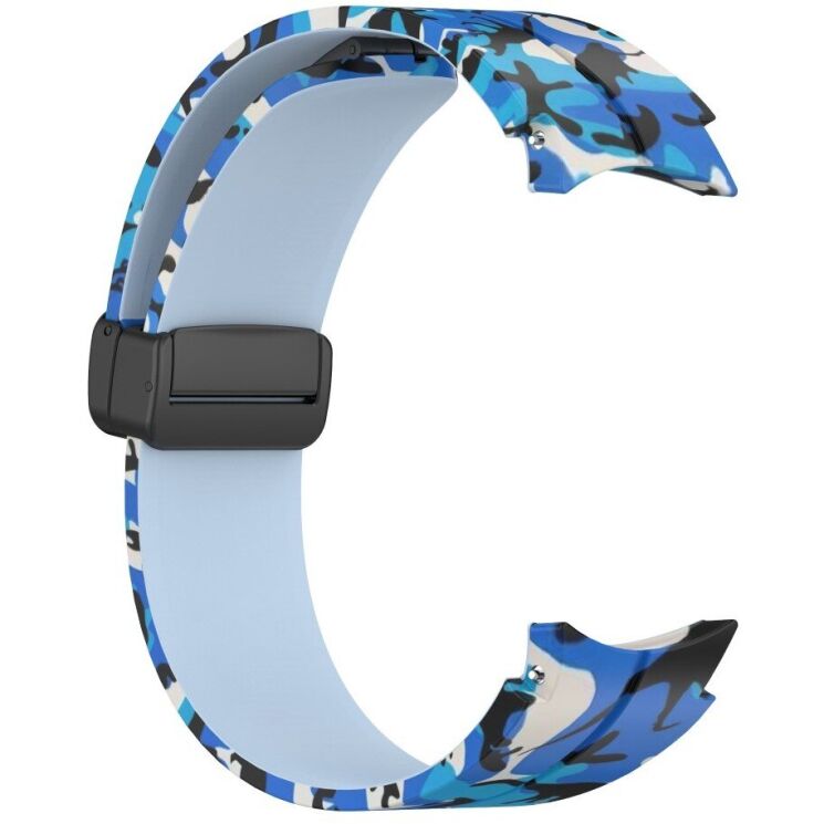 Ремінець Deexe Camo Silicone для Samsung Galaxy Watch 4 / 4 Classic / 5 / 5 Pro - Sky Blue: фото 3 з 6