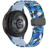 Ремінець Deexe Camo Silicone для Samsung Galaxy Watch 4 / 4 Classic / 5 / 5 Pro - Sky Blue (284643SL)