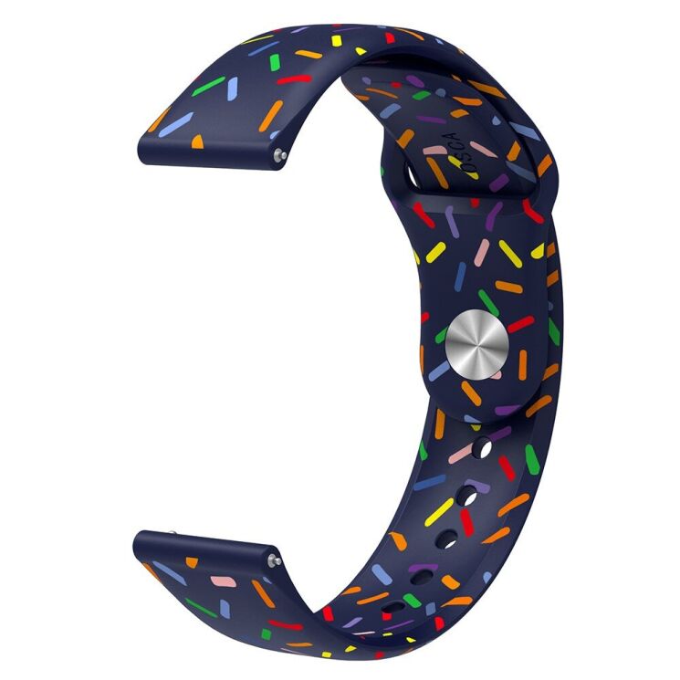 Ремінець Deexe Confetti для годинників з шириною кріплення 20 мм - Blue: фото 3 з 4