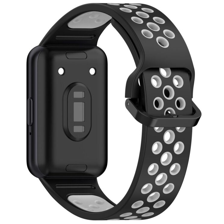 Ремешок Deexe Dot Color для Samsung Galaxy Fit 3 - Black / Grey: фото 2 из 7