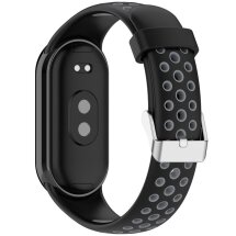 Ремешок Deexe Dot Color для Xiaomi Mi Smart Band 8 / 9 - Black / Grey: фото 1 из 9