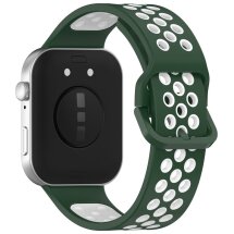 Ремінець Deexe Dual Color для Huawei Watch Fit 3 - Green / White: фото 1 з 7