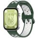 Ремінець Deexe Dual Color для Huawei Watch Fit 3 - Green / White (357105GW). Фото 4 з 7