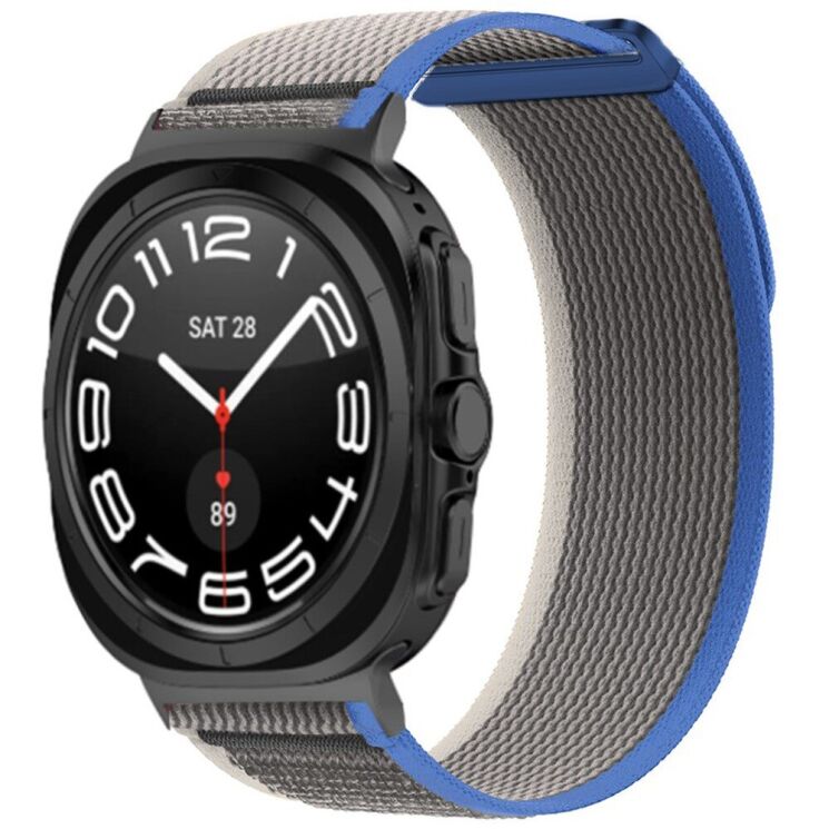 Ремешок Deexe Fastener Strap для Samsung Galaxy Watch Ultra (47mm) - Blue / Grey: фото 3 из 3