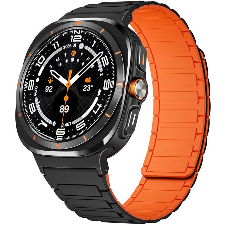 Ремешок Deexe Flexible Fit для Samsung Galaxy Watch Ultra (47mm) / Ultra (2025) - Orange: фото 2 из 2