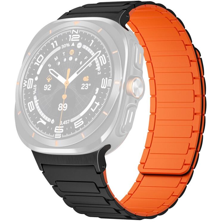 Ремешок Deexe Flexible Fit для Samsung Galaxy Watch Ultra (47mm) / Ultra (2025) - Orange: фото 1 из 2