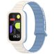 Ремешок Deexe Flexible Fit для Xiaomi Mi Smart Band 9 Active / Redmi Band 3 - Blue / White (371305LW). Фото 4 из 6