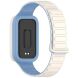 Ремешок Deexe Flexible Fit для Xiaomi Mi Smart Band 9 Active / Redmi Band 3 - Blue / White (371305LW). Фото 1 из 6