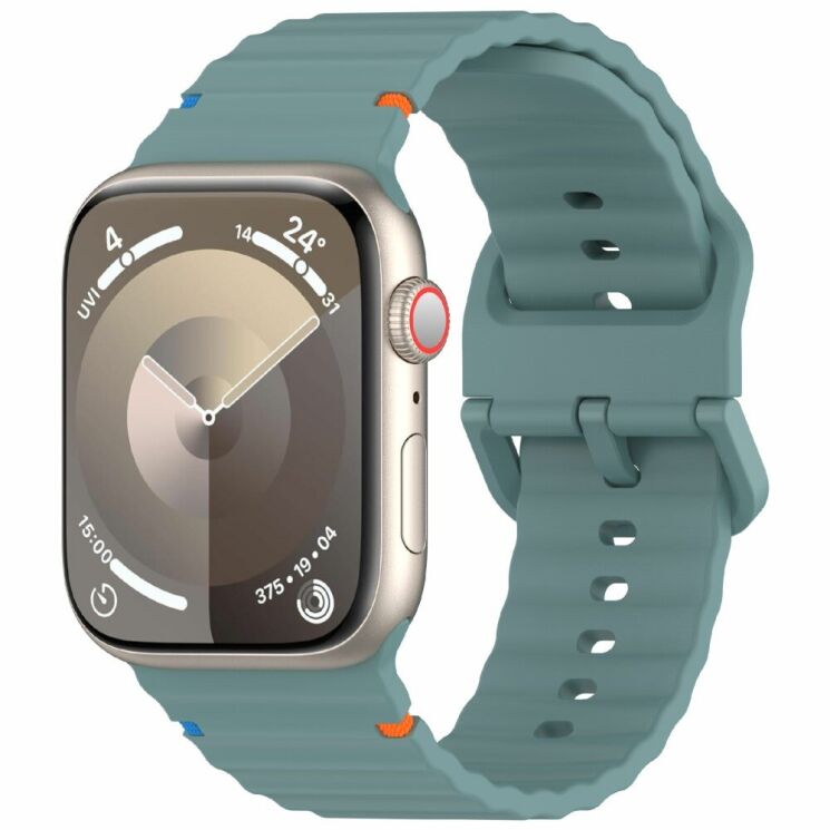 Ремінець Deexe Galaxy Strap для Apple Watch 42 (Series 10) / 41 / 40 / SE 40 / 38 - Green: фото 2 з 7