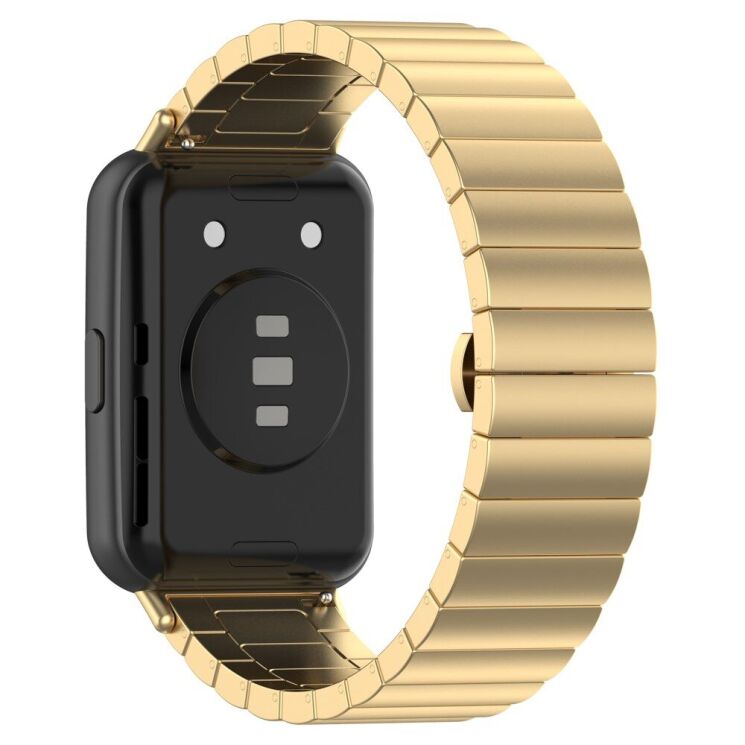 Ремінець Deexe Metal Bracelet для Huawei Watch Fit 2 - Gold: фото 2 з 12