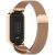 Ремешок Deexe Milanese Loop для Xiaomi Mi Smart Band 9 Active / Redmi Band 3 - Rose Gold: фото 1 из 11