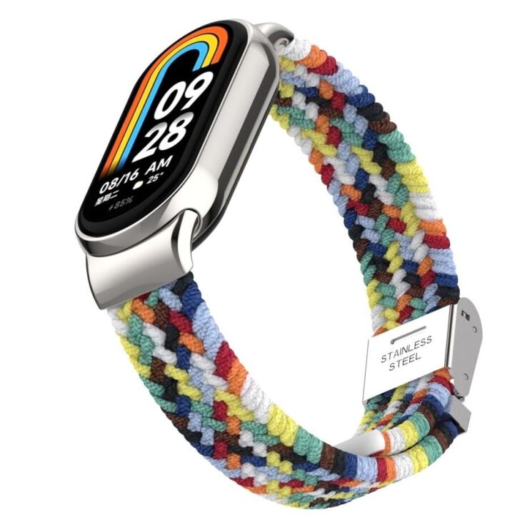 Ремешок Deexe Nylon Bracelet для Xiaomi Mi Smart Band 8 / 9 - Colorful: фото 6 из 6