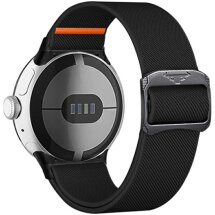Ремешок Deexe Orbit Flex для Google Pixel Watch / Watch 2 / Watch 3 (41mm) - Black: фото 1 из 4