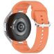 Ремешок Deexe Silicone Band для Samsung Galaxy Watch 4 / 4 Classic / 5 / 5 Pro / 6 / 6 Classic / 7 / FE - Orange (358119O). Фото 1 из 8