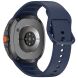 Ремешок Deexe Silicone Band для Samsung Galaxy Watch 8 (40/44mm) / 8 Classic - Midnight Blue (384190DB). Фото 1 из 7