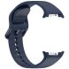 Ремешок Deexe Silicone Band для Samsung Galaxy Watch 8 (40/44mm) / 8 Classic - Midnight Blue (384190DB). Фото 4 из 7