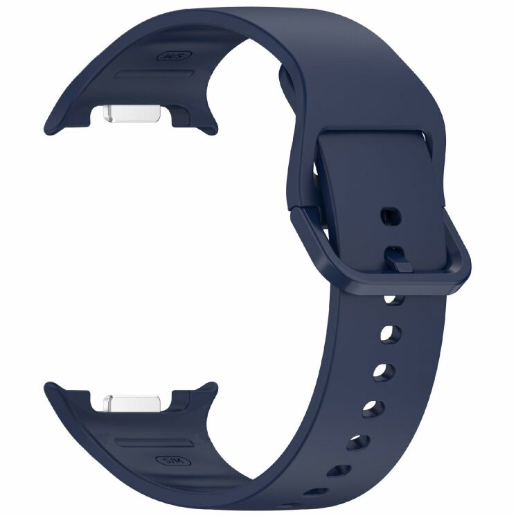 Ремешок Deexe Silicone Band для Samsung Galaxy Watch 8 (40/44mm) / 8 Classic - Midnight Blue: фото 3 из 7