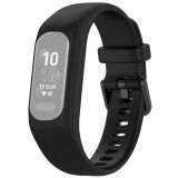 Ремешок Deexe Soft Silicone для Garmin Vivosmart 5 - Black: фото 1 из 8