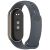 Ремешок Deexe Soft Silicone для Xiaomi Mi Smart Band 8 / 9 - Platinum Steel Grey: фото 1 из 5